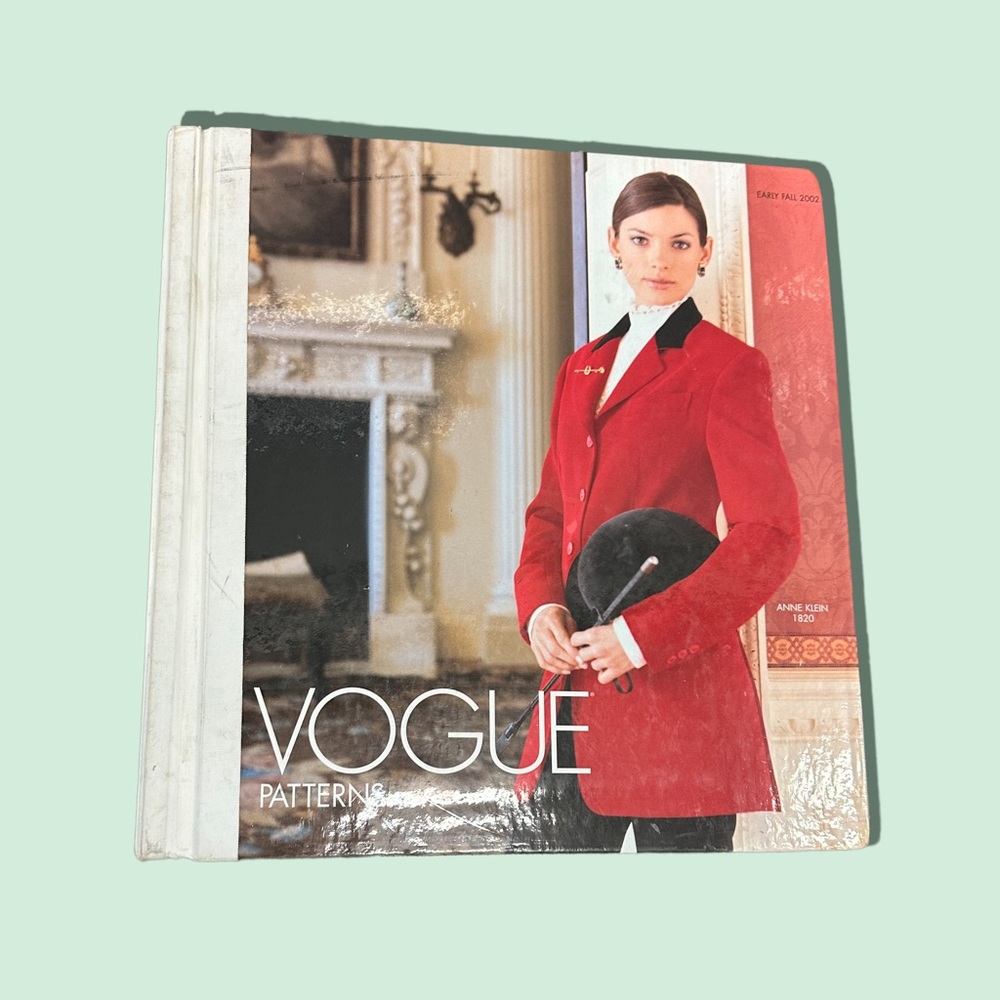 Vintage Vogue Patterns Bounded Book 2002 Unique Coffee Table Fashion